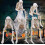 (Say) Halloween Fireplace Simulation Skull Combination,Horror Skeleton Statues Resin 3