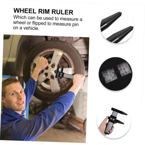 Wheel Rim Bolt Pattern Hub Distance Measuring Tool Pattern Sliding Ruler For Lug Nut Compatibility 1