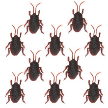 Prank Legetøj Kakerlakker, Realistisk Design Falske Insekter Uhyggeligt Trick Joke Legetøj til Halloween Fest og Aprilsnar Dag, Simulering Gummi