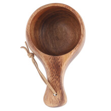 Tazza da caffè in legno da 220 ML, ecologica, manico spesso, portatile e isolante termico