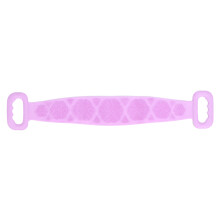 Escova corporal elegante, esfoliante para as costas para uso no chuveiro, material de silicone, massagem confortável, design de dupla face para