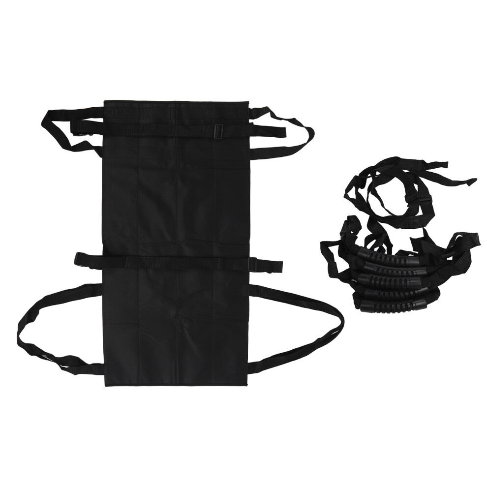 Medical Transfer Aid Sheet With Hook And Loop Fastener, Ultra Comfy Nylon Fabric Patient Repositioning Pad For Safe Transfers In Hospitals And Homes