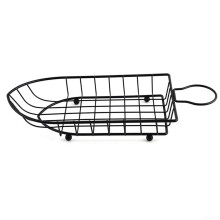 304 Stainless Steel Boat Shape Fry Basket, RustResistant French Fry Holder for Kitchen Serving