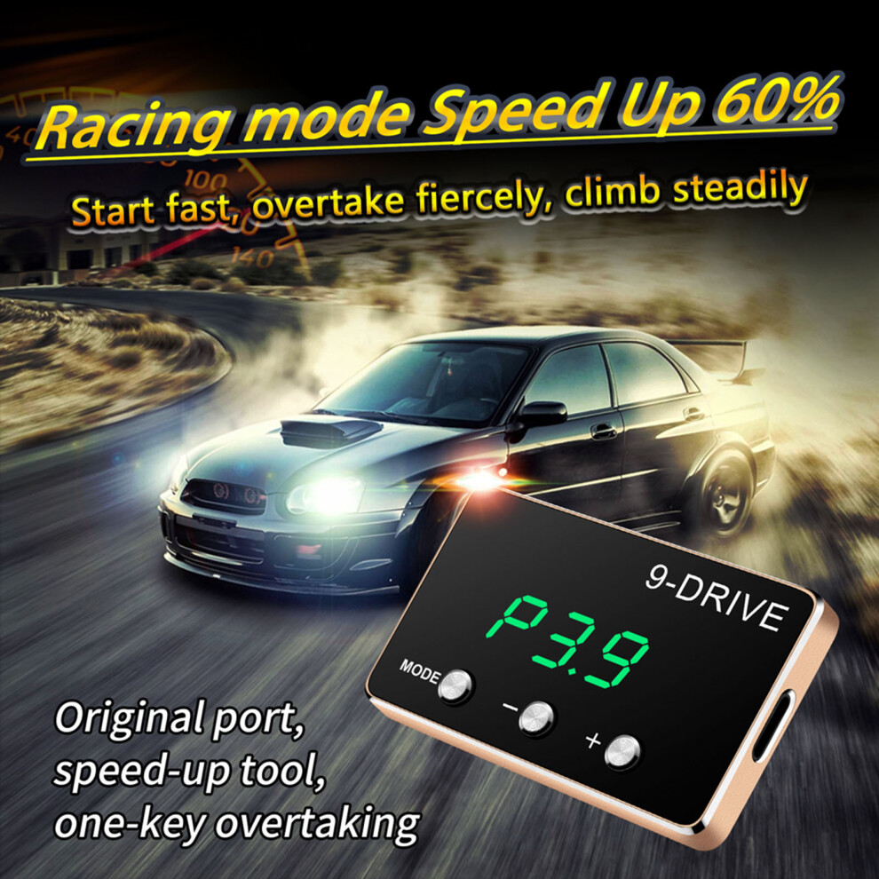 9 Drive Electronic Throttle Controller For Ford,Dodge,Chevrolet,Jeep, Mazda Golden 4681377122289