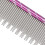 Robuster Edelstahl-Katzenhaarbürste 16x3,3 cm Lila 2