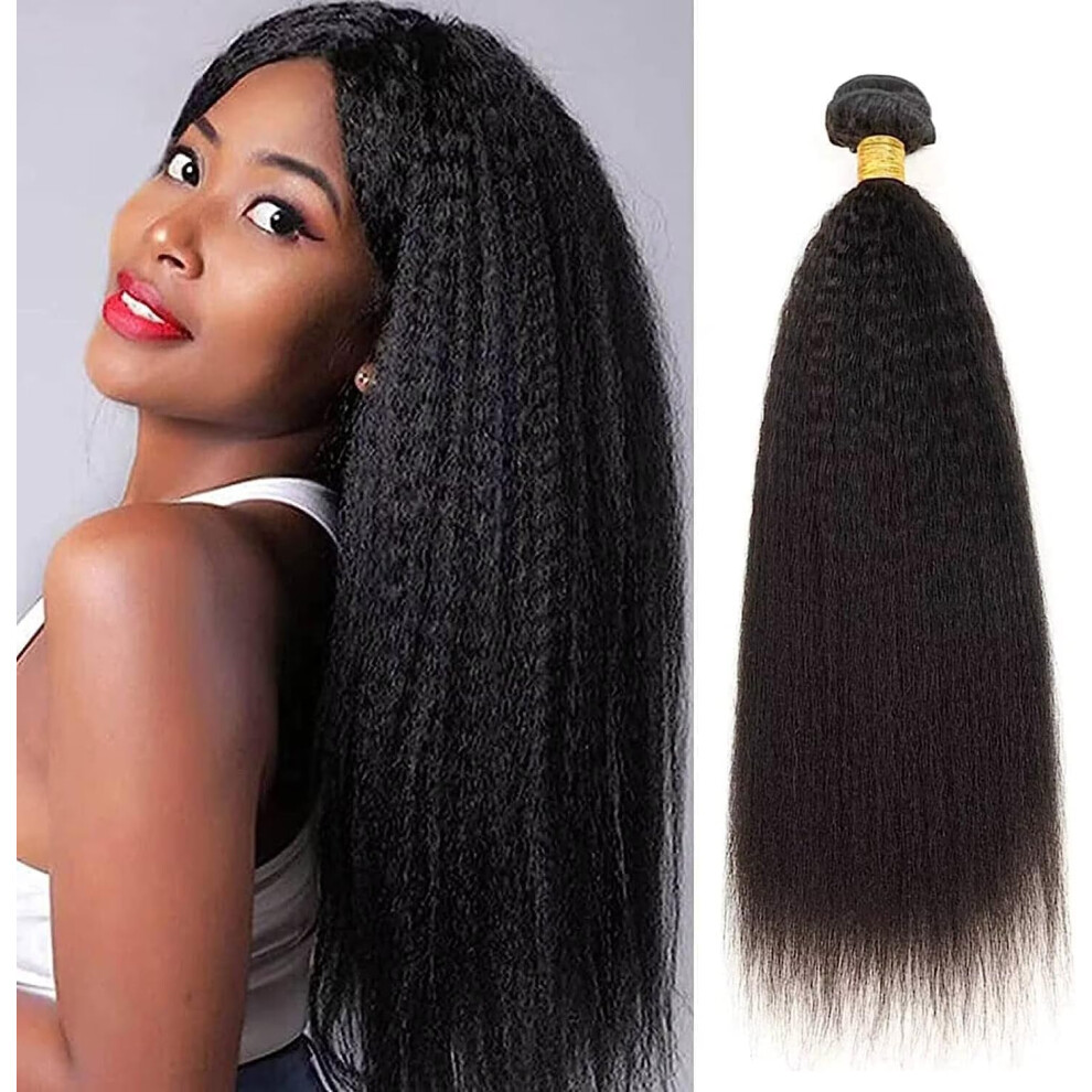 Unisex 12A Brazilian Hair Bundles 100% Unprocessed Virgin Human Hair Kinky Straight Yaki Straight 18 Inch 95100G Per Bundle