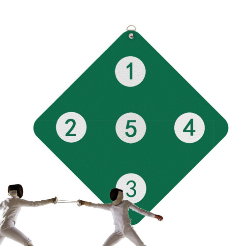 Fencing Target Practice WallMounted FiveBullseye Saber Training Dark Green Auxiliary Practice Gear