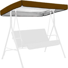 Waterproof Garden Swing Chair Canopy Replacement for 2/3 Seater with UV Sun Protection