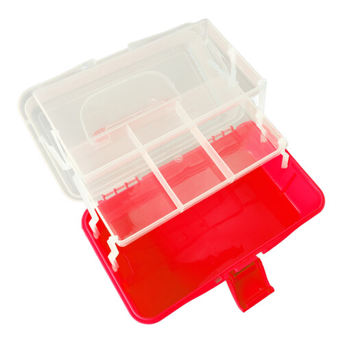 Organizer trasparente pieghevole per strumenti, artigianato e accessori