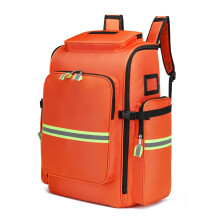 Large First Aid Trauma Bag with MultiPocket Organization, Waterproof Oxford Fabric, Reflective Orange