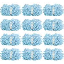 Puffy Soft Fluffy Knitting Wool for Handmade Creations, Fluffy Texture, Machine Washable Bulky Yarn, Soft and Comfortable Fiber for No-Needle