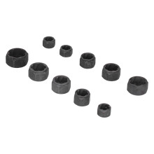 Rostfreie Muttern- und Schraubenauszieher-Set, Chrom-Vanadium-Stahl, 9-27 mm