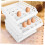 30grids Egg Box Plastic Egg Tray For Home Kitchen Stackable Storage Box Refrigerator Crisper Organizer White 28*21.5*28 4