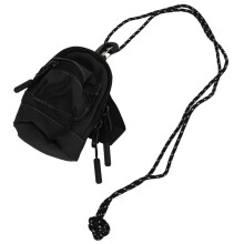 Borsa portaaccessori, portamonete, custodia, in tessuto Oxford nero