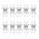Lightweight Dog Collar Bone Shaped Name Label 10pcs Pet-Silver 1