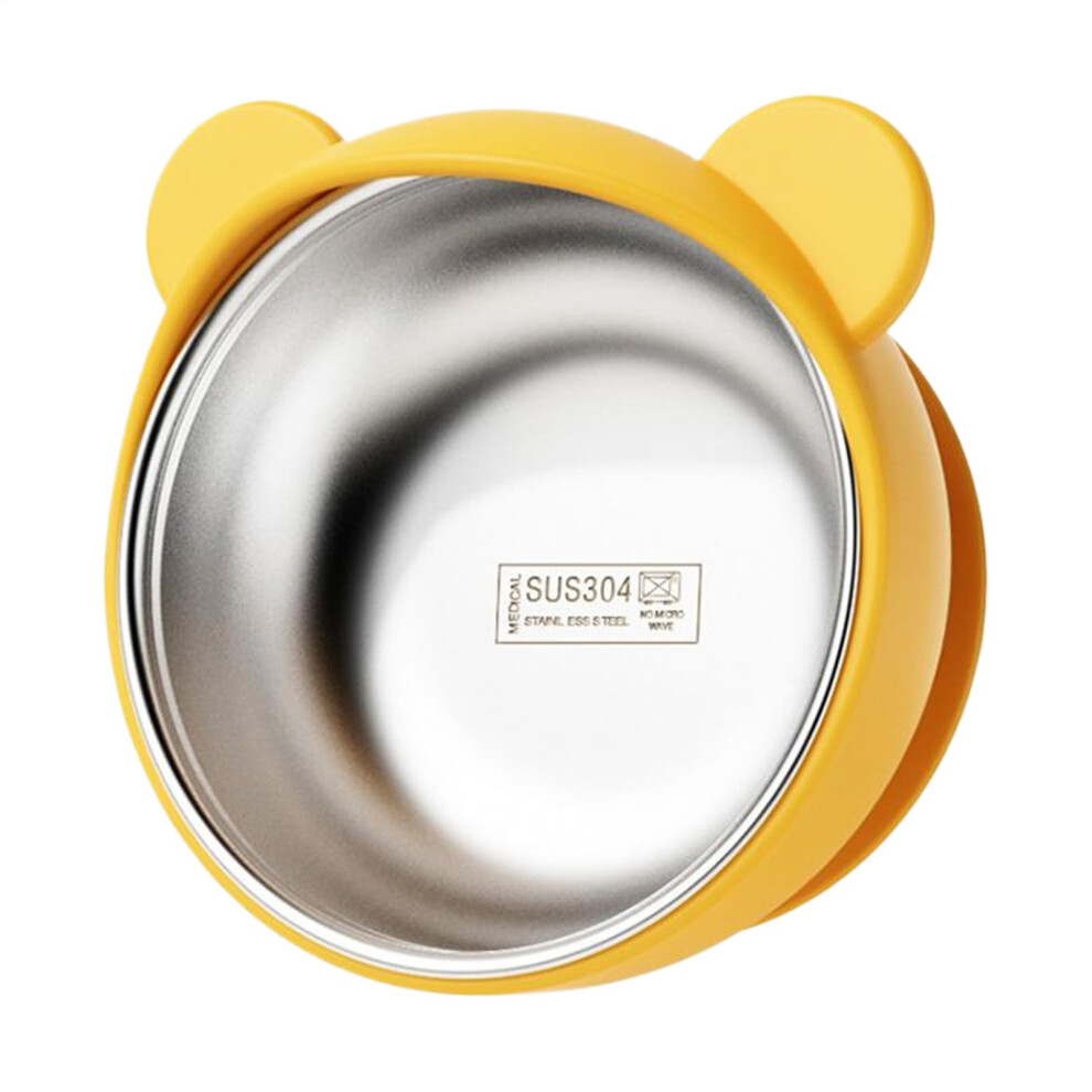 Baby Suction Bowl Stainless Steel Spill Proof Feeding Bowl with Secure Suction Base for Toddlers