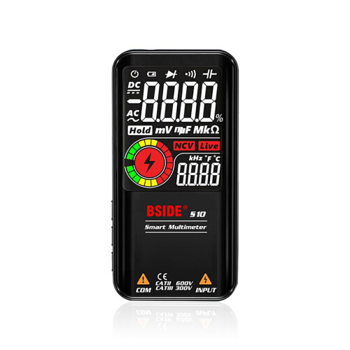 S11 Smart Multimeter Digital Display 1000V Resistance 9999 Counts Diode Capacitance Meter Auto Ranging Tester
