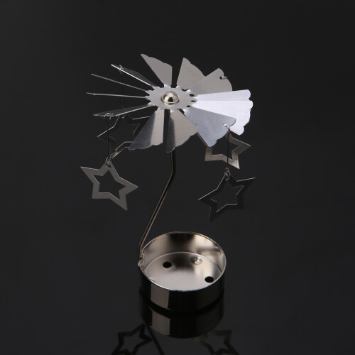 Metal Rotating Tea Light Candle Holders Spinning-  03