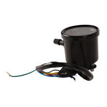 Compteur de vitesse en aluminium pour moto 140 km/h avec phare et indicateur de clignotants