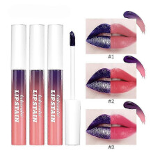 3Pcs Lip Stain, Peel Off Lip Liner Tattoo - Long Lasting, Waterproof & Transfer Proof Lip Tint with Matte Finish, Highly Pigmented Color New Arrival