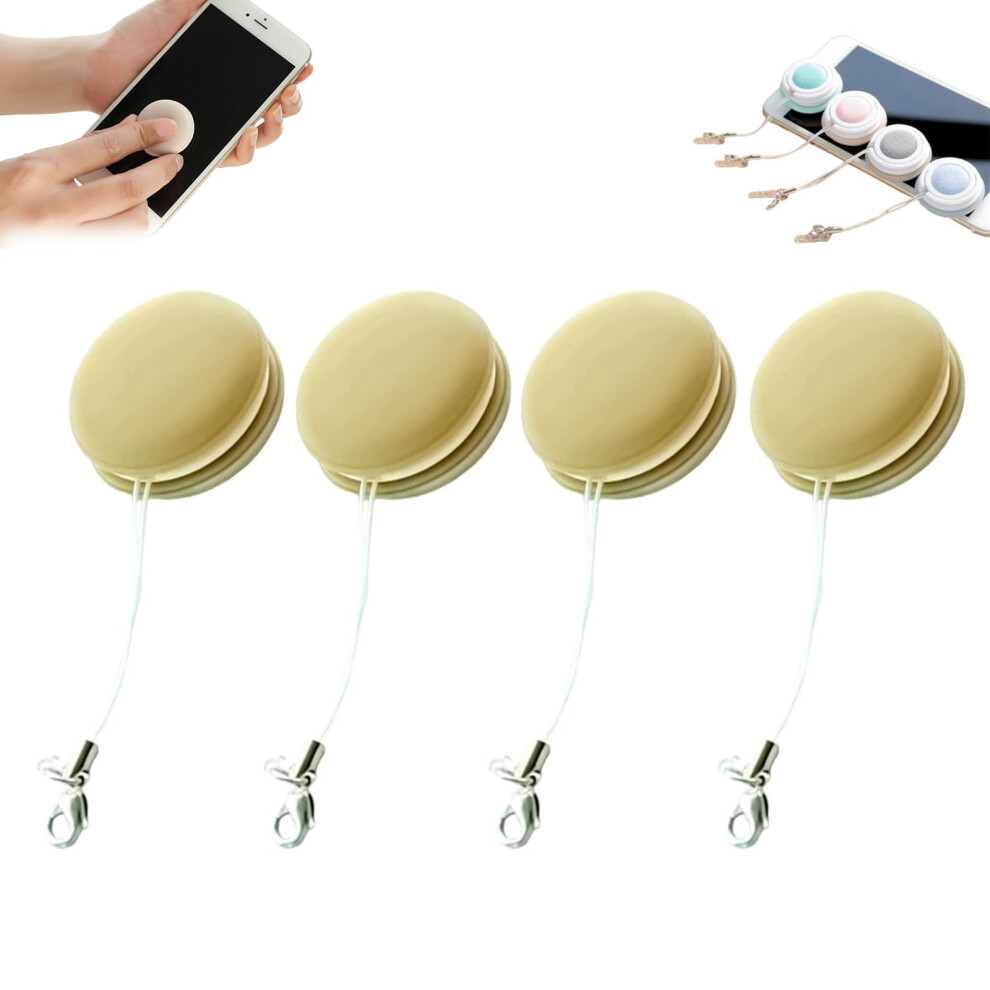 Screen and Eyeglass Brush Cleaner 4Pack Khaki for Eyeglasses and Camera Lens Cleaning Mobile Phone Screens