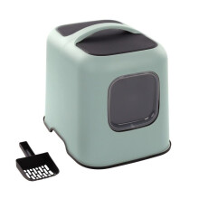Katten toilet huisje 38 x 51 x 44 cm Trudy groen