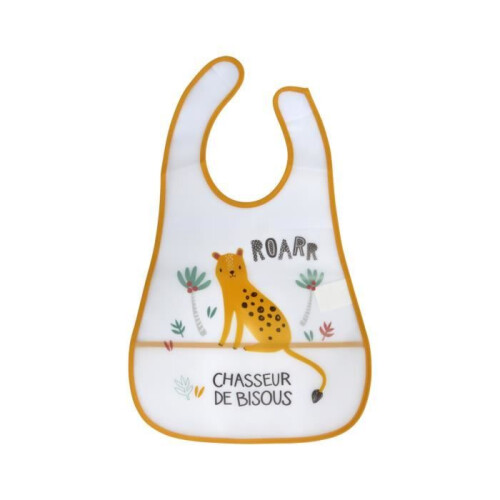 Babete com pegador de leopardo