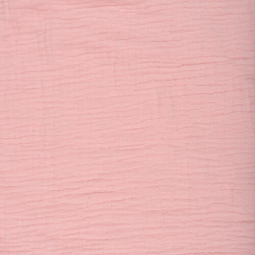 Drap housse bébé extensible en gaze de coton rose 60 x 120 cm 2