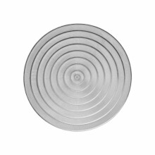Individual de mesa perfurado Ø 40 cm Prata Oriente