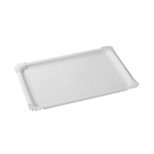 Conjunto de 5 bandejas 24 x 34 cm brancas