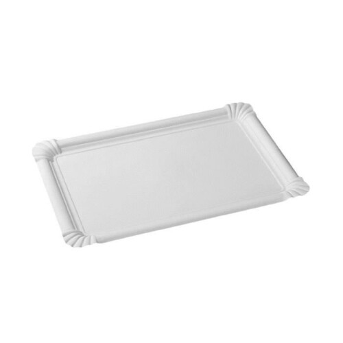Conjunto de 5 bandejas 24 x 34 cm brancas