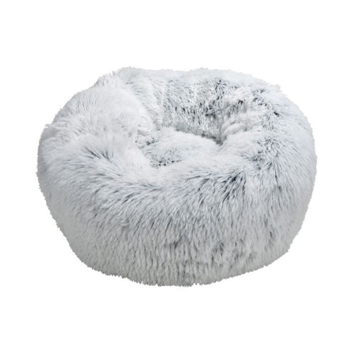 Almofada de Gato ou Cão Fluffy Branco Cinza