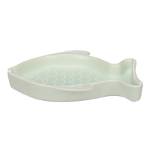 Futternapf für Katzen 17 cm Fishie grün