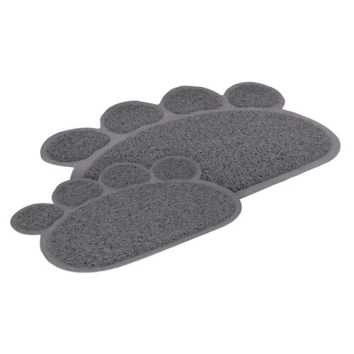 Kattenbakmat 30 x 40 cm Grijze poot 2