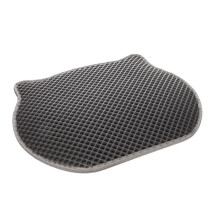 Kattenbakmat 40 x 50 cm Grijze kattenkop
