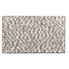 Tappeto da bagno in microfibra 45 x 75 cm Frizza marrone/sabbia