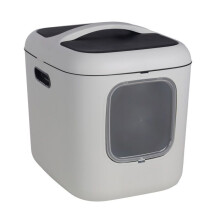 Romy katten toilet huis 61,5 x 50 x 57,5 cm wit