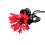 Flexibele ster kerstverlichting 60 LED 5m rood 1