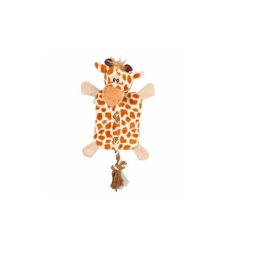Plüschgiraffe und Seil für Hunde