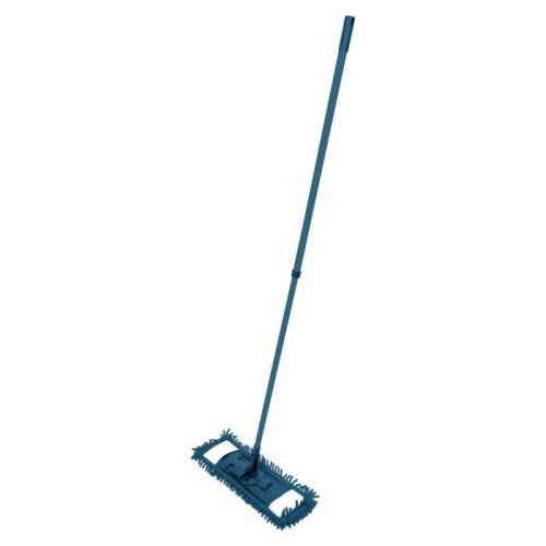Teleskopischer Chenille-Mopp 130 cm blau
