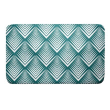 Tappeto da bagno in microfibra Modello Blue Art