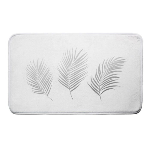 Tappeto da bagno Orbelles Bianco argento
