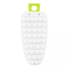Brosse de nettoyage carotte blanche pour fruits et légumes, poils flexibles anti-rayures, conception multi-sections 2025