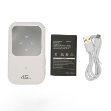 Roteador Wi-Fi portátil para viagens, hotspot móvel de alta velocidade com rede 4G e slot para cartão SIM integrado, suporte para internet sem fio