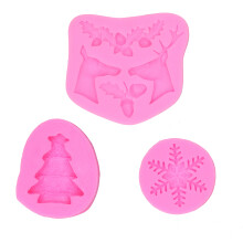 Reusable Chocolate Candy Mold Flexible Food Grade Silicone Christmas Theme Baking Mold Nonstick Cake Decor With Party Favor Applications