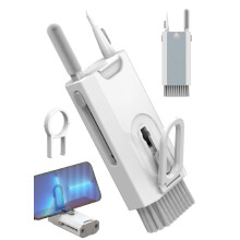 8 In 1 Cleaner Kit For Laptop Keyboard And Phone Screen Cleaning White Earphones Halloween Christmas