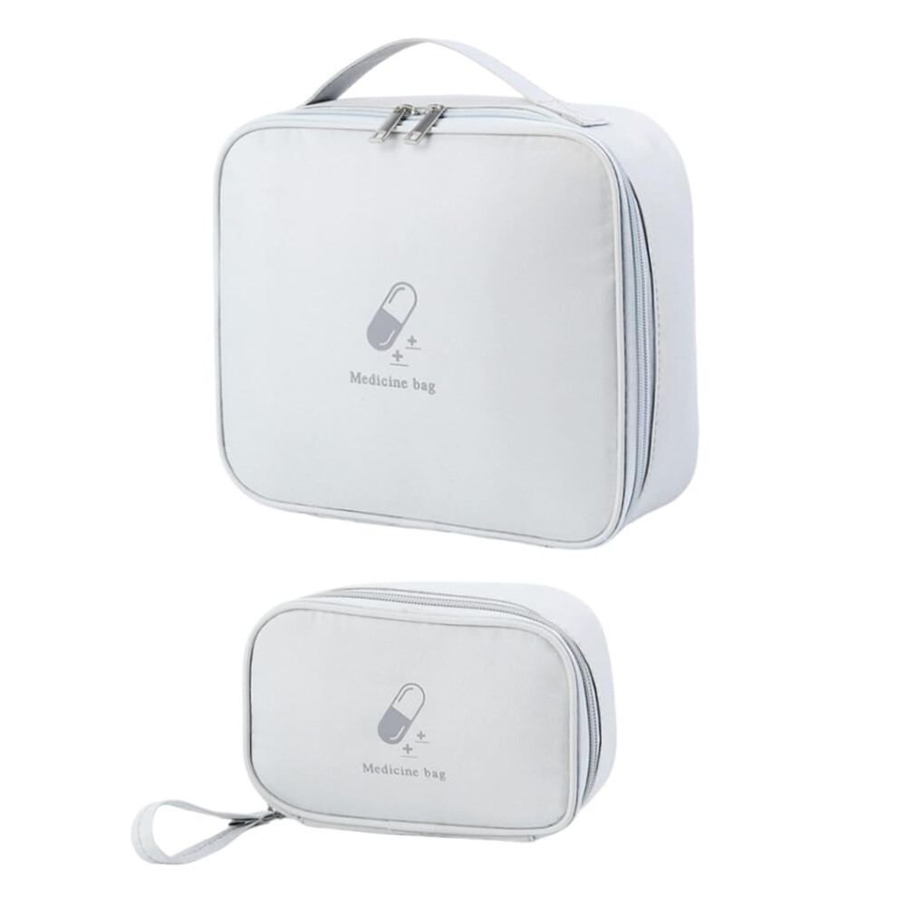 First Aid Kit 2 Pack Waterproof Oxford Emergency Medical Bag with Large Capacity for Hiking Camping