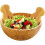 Bamboo Salad Servers Set with Ergonomic Comfort Grip for Efficient Tossing and Serving 4