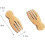 Bamboo Salad Servers Set with Ergonomic Comfort Grip for Efficient Tossing and Serving 5