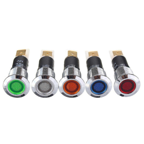 (Red) 12V 12mm led dashboard dash warning indicator signal light lamp 1